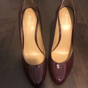 Burgundy Michael Kors heels